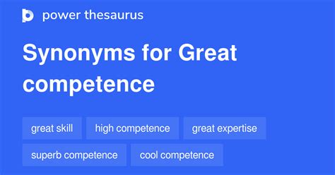 competency synonym|better word for competent.